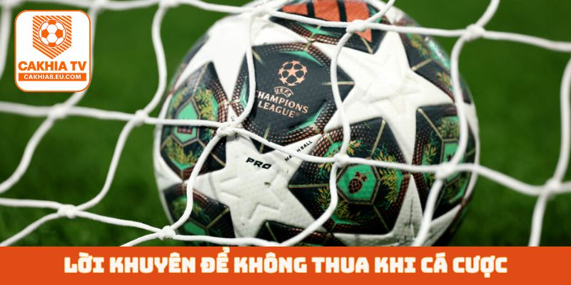 Lời khuyên để không thua khi cá cược